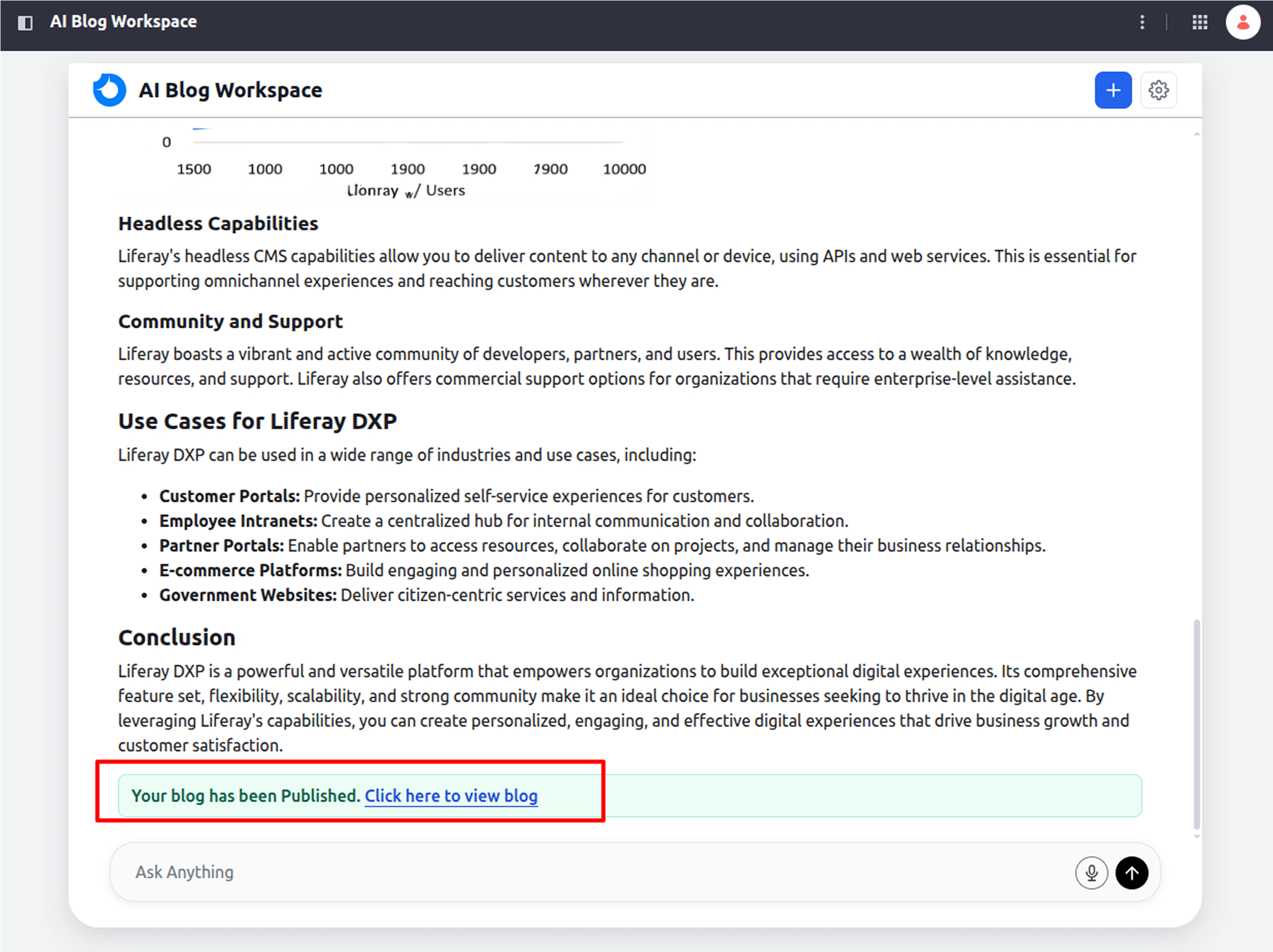 AI Blog Workspace For Liferay screenshot 3