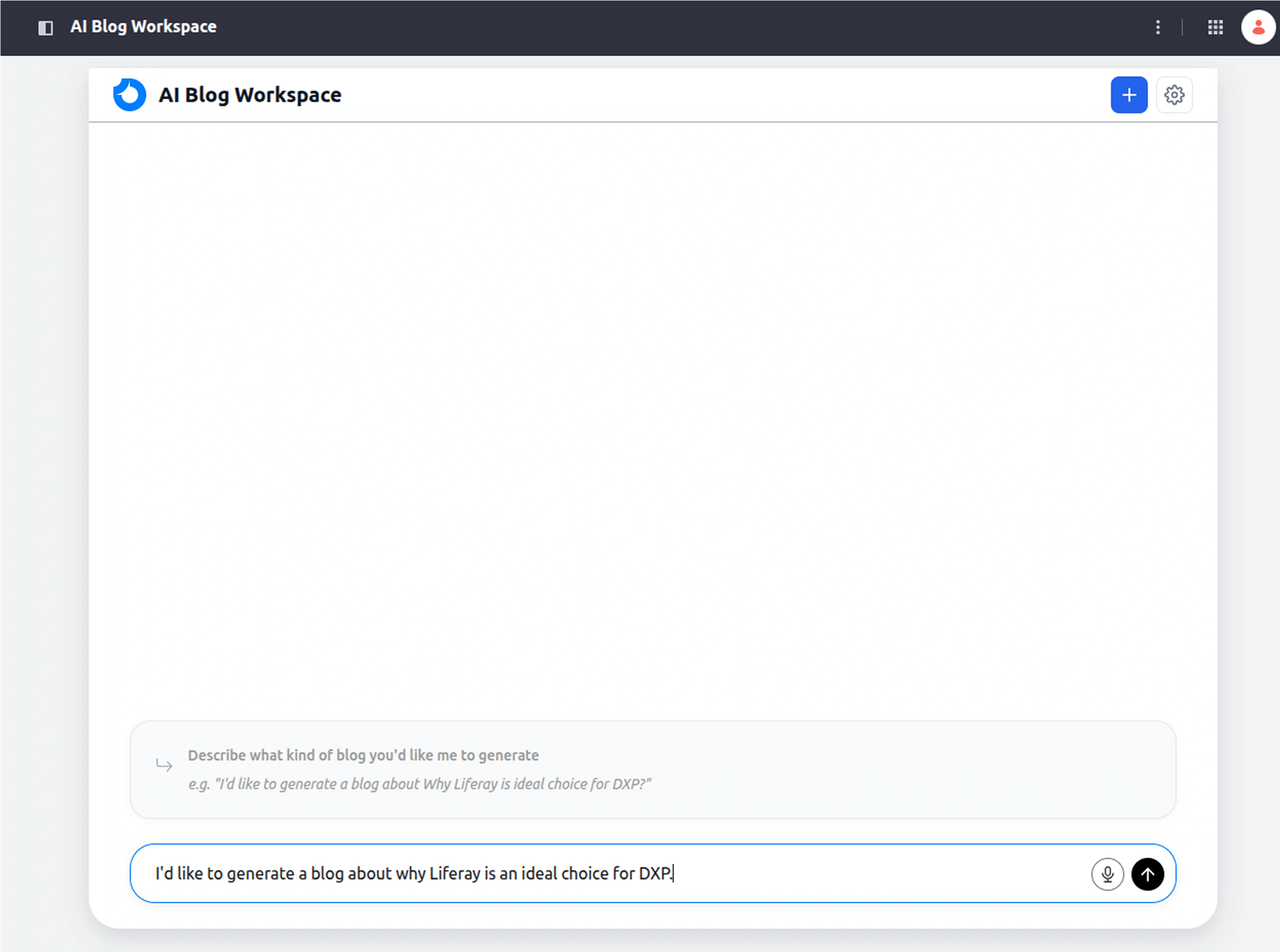 AI Blog Workspace For Liferay screenshot 9